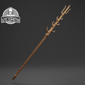 ritual spear render bronze