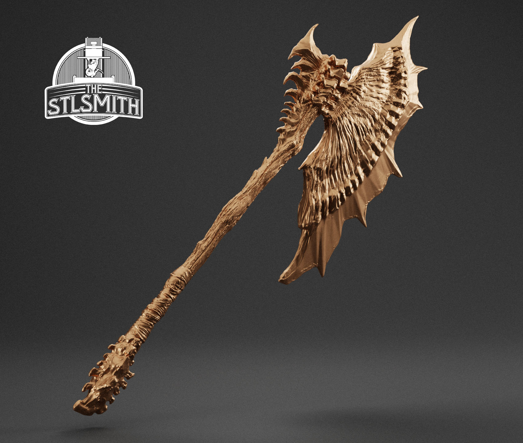 ruiner axe render bronze ruiner axe render bronze