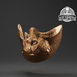 sacred mountain messenger mask render bronze