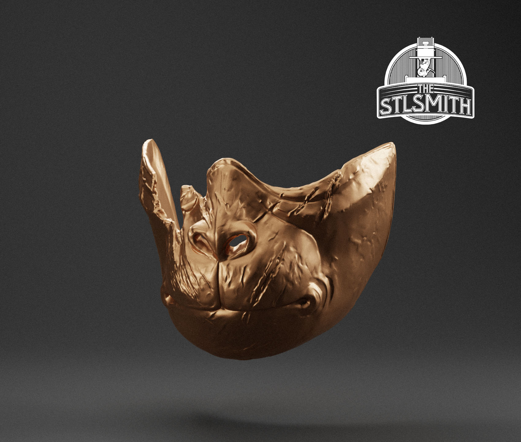 sacred mountain messenger mask render bronze sacred mountain messenger mask render bronze
