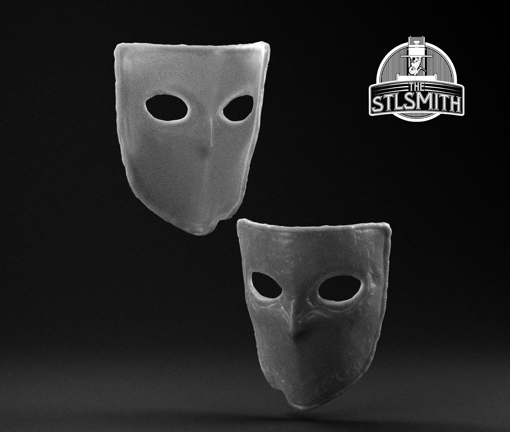 silver mask render bw silver mask render bw