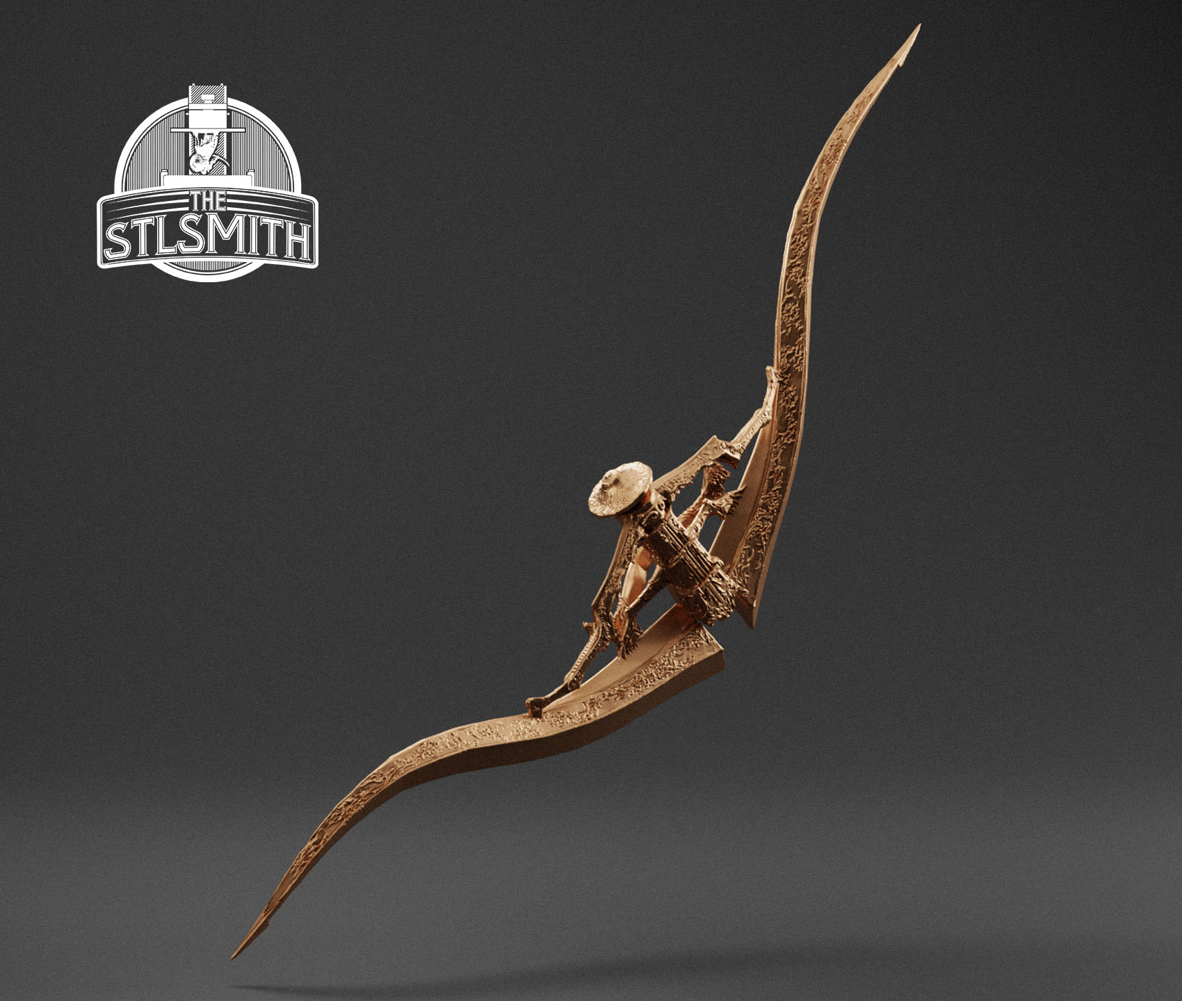 simon's bowblade bow render bronze simon's bowblade bow render bronze
