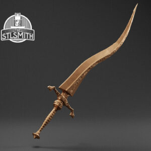 simon's bowblade sword render bronze