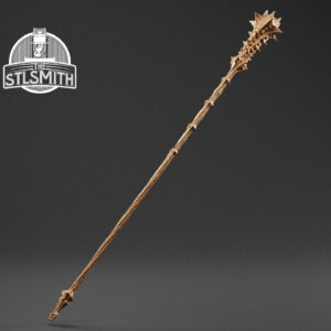 smoldering mace render bronze