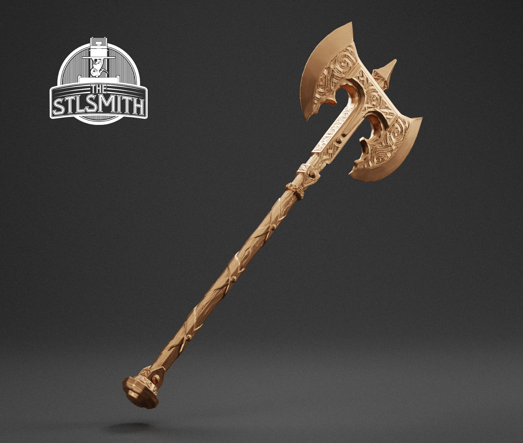 steel battleaxe render bronze steel battleaxe render bronze