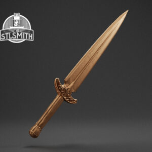 steel dagger render bronze