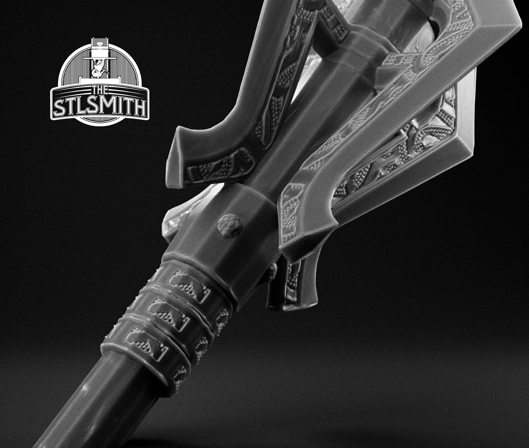 steel mace render bw 02 steel mace render bw 02