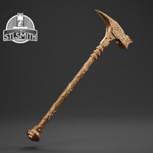 steel warhammer render bronze