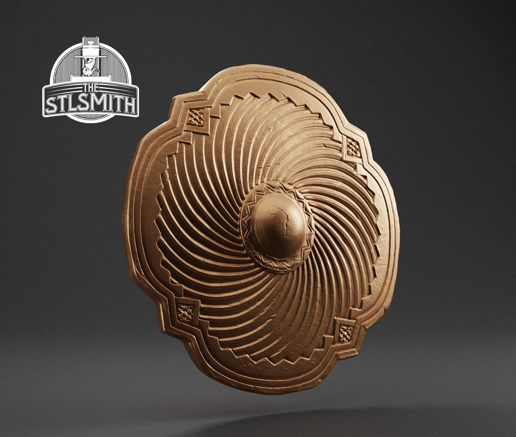 superb round shield render bronze superb round shield render bronze
