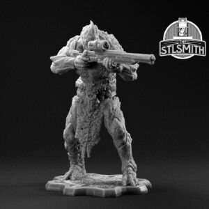 swarm drone sniper render bw