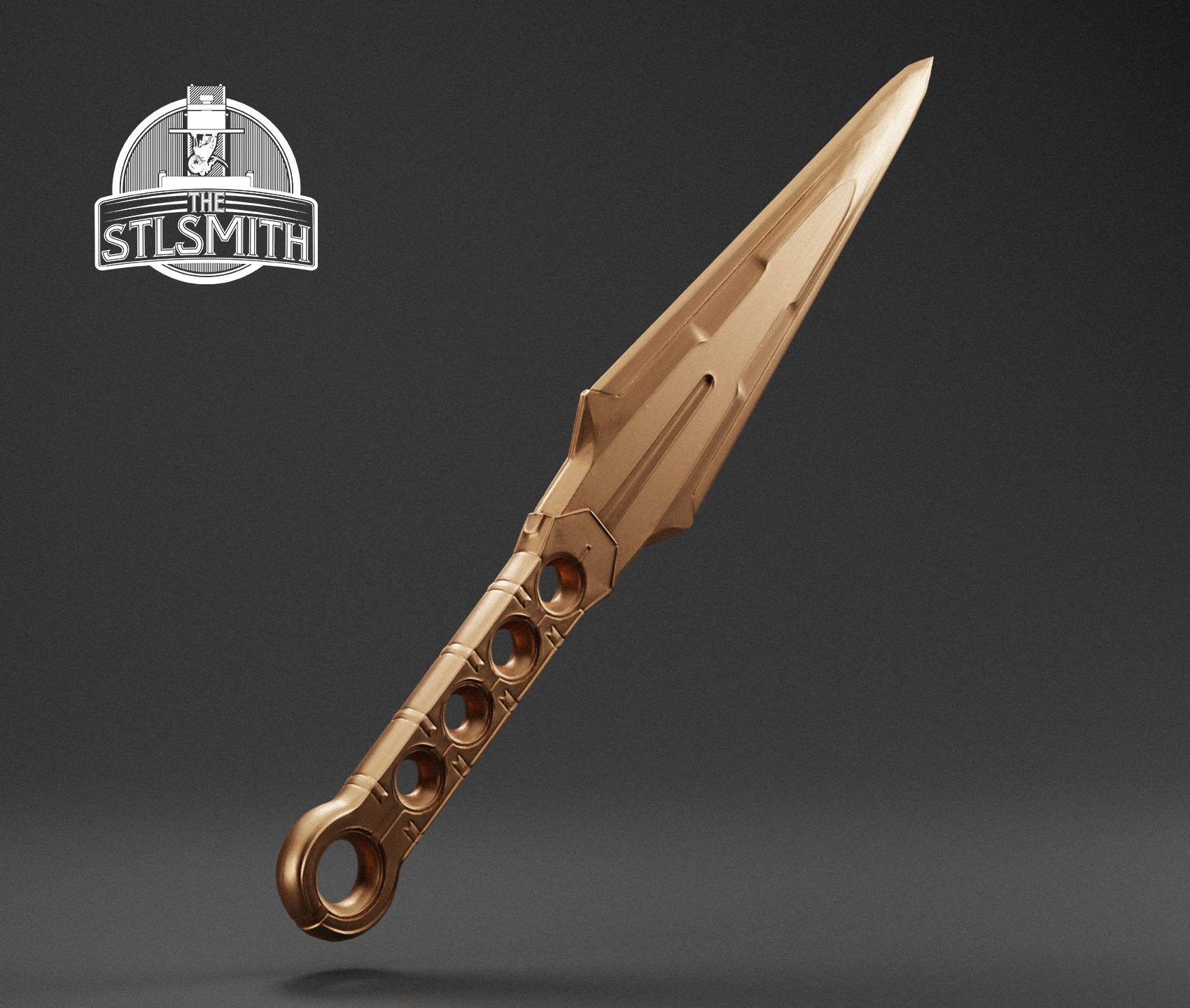 tech knife render bronze tech knife render bronze