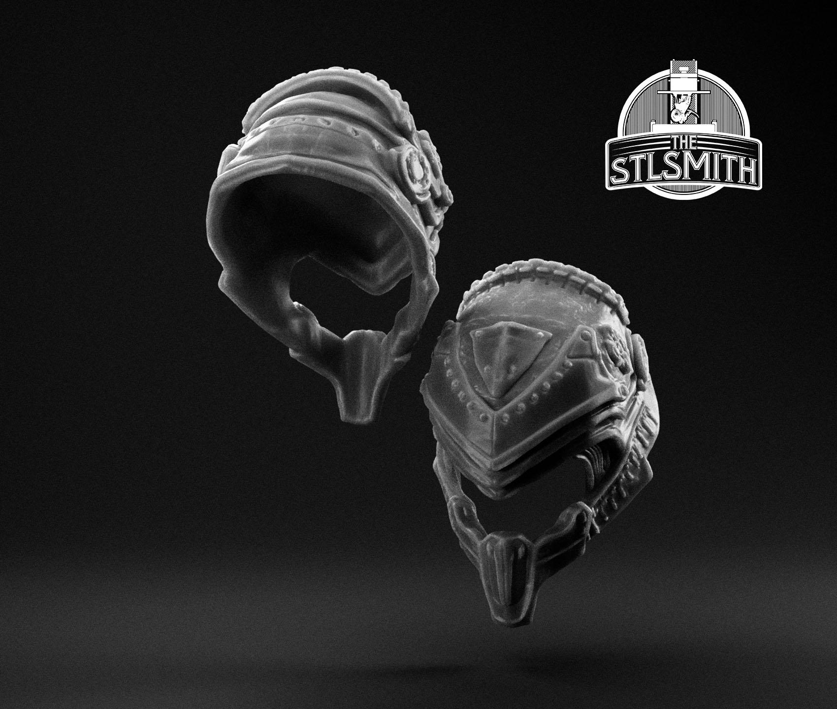 theron savage helmet render bw theron savage helmet render bw