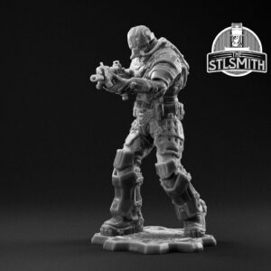 uir soldier male render bw