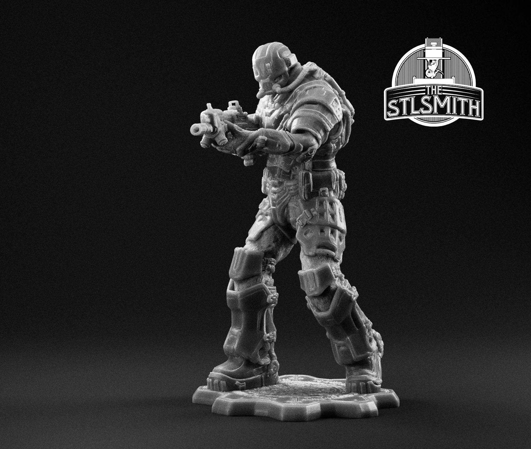 uir soldier male render bw uir soldier male render bw