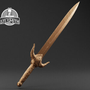 varangian sword render bronze