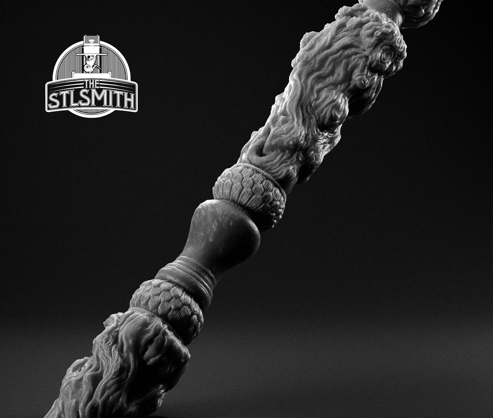 willow wood staff render bw 02 willow wood staff render bw 02