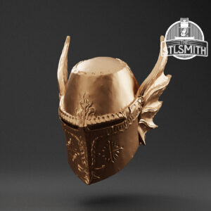 winged sallet render bronze
