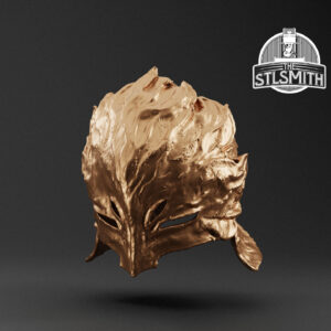 wise man's mask render bronze