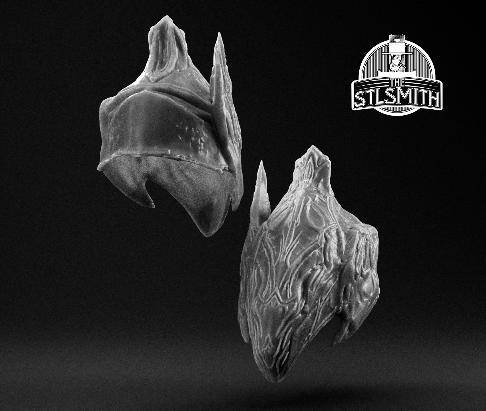 wolf knight helm render bw wolf knight helm render bw