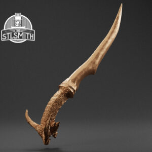 wyvern tooth dagger render bronze