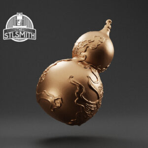 xiang river goddess gourd render bronze