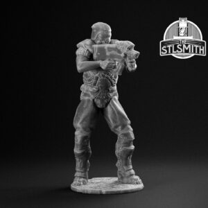 zsec machinegun render bw