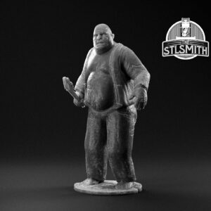 zombie fatty render bw