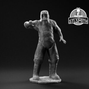 zombie hazmat render bw