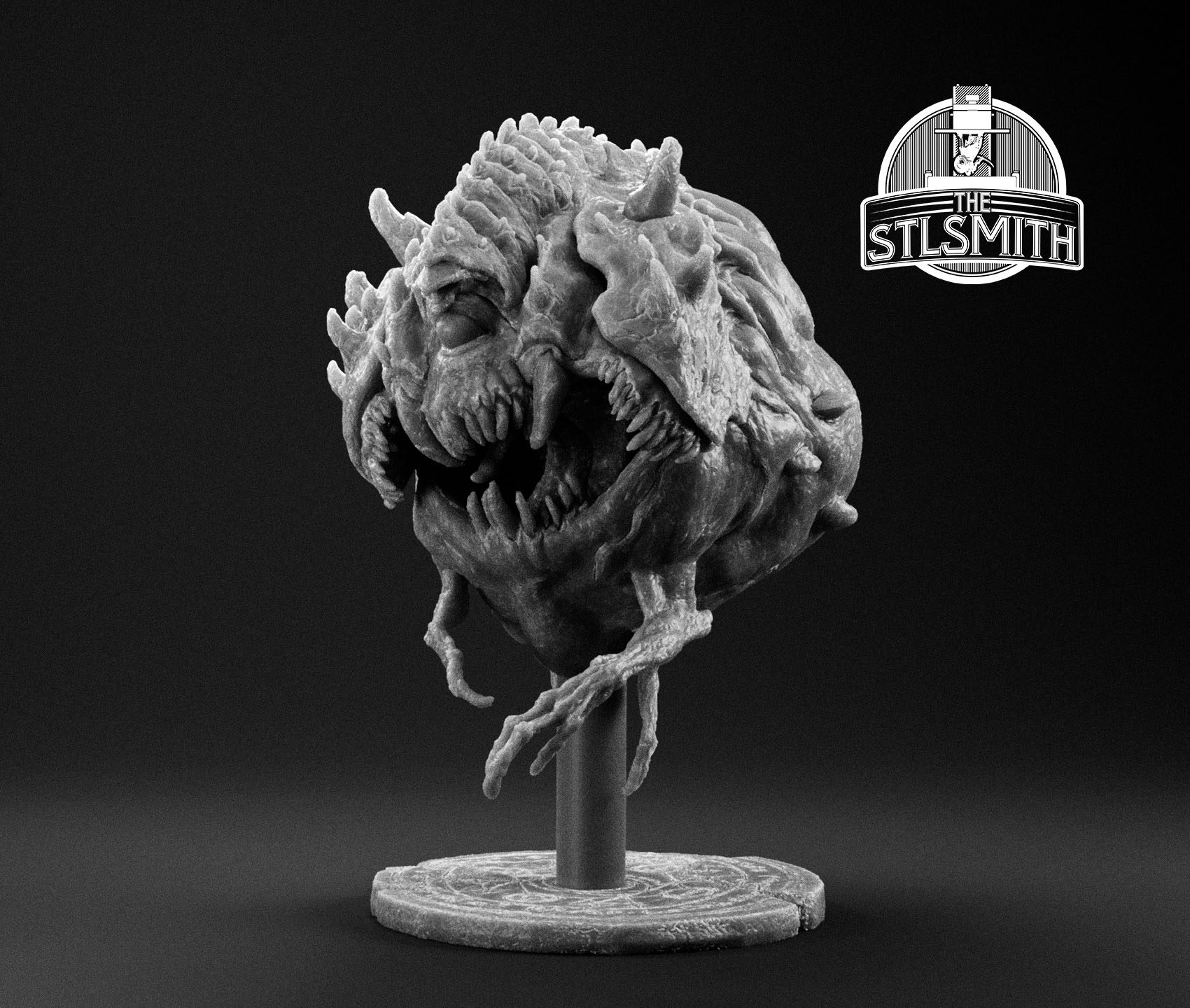 cacodemon render bw cacodemon render bw