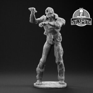 possessed scientist render bw