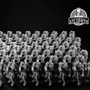 drone army locust render bw