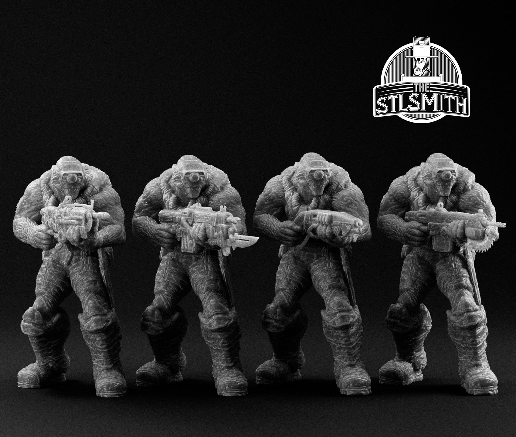 drone gunner render bw drone gunner render bw