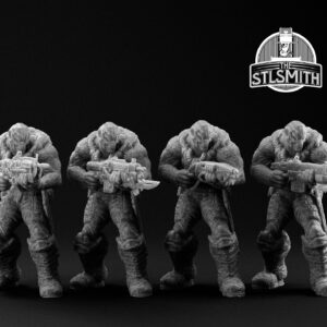 drone helmeted maskless render bw