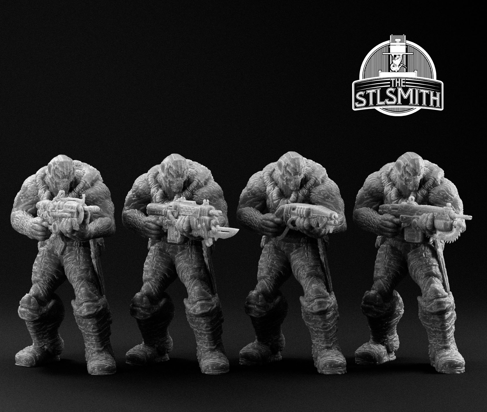 drone helmeted maskless render bw drone helmeted maskless render bw