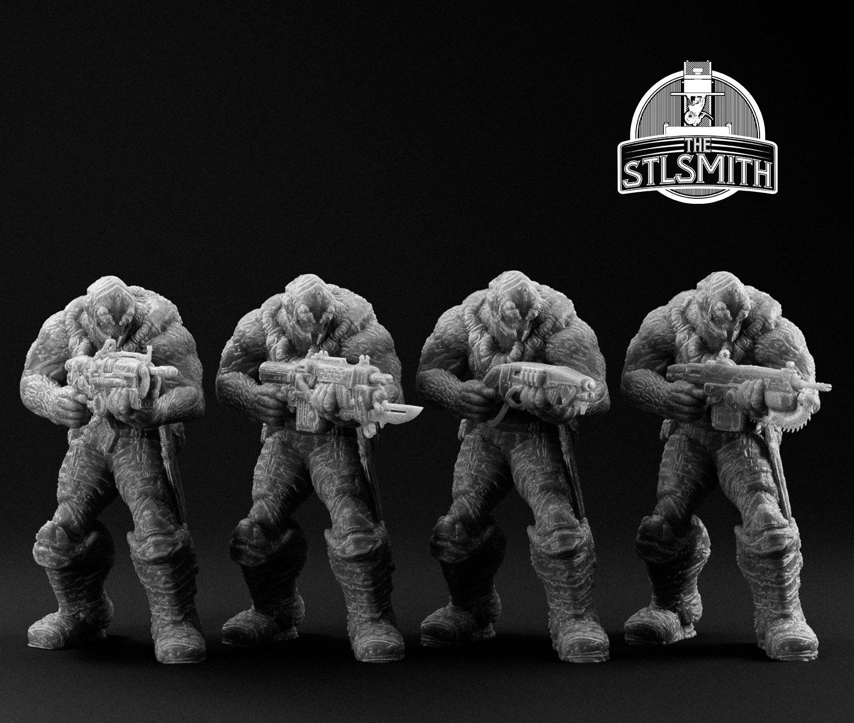 drone sniper render bw drone sniper render bw