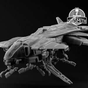 condor gunship render bw