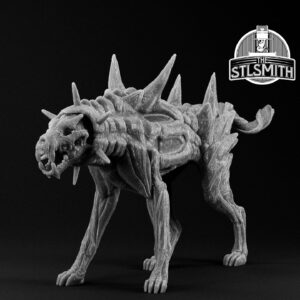 basilisk demon render bw