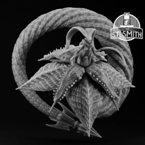 echidna demon render bw