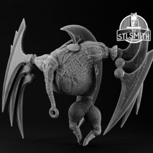 mega scarecrow demon render bw
